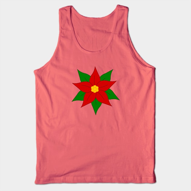 Poinsettia Tank Top by traditionation